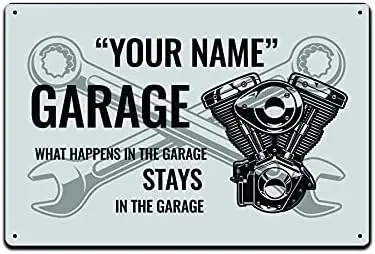 Custom Personal Gift Tin Sign | Add Your Own Name | Personalize for a Friend, Family or Co-worker | Makes a Great Gift | Al sign