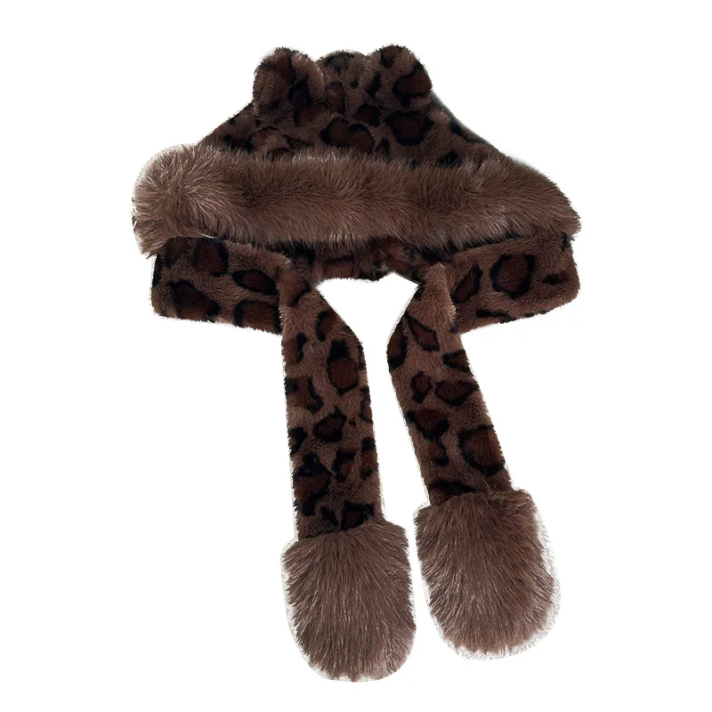 طباعة غامض قبعة تدفئة قبعة منغولية المألوف كل مباراة الخريف والشتاء سميكة الدافئة سدادات حماية الأذن وعاء قبعة صياد قبعة