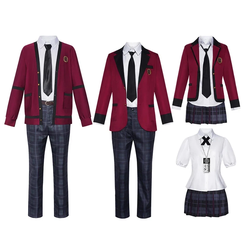 

Anime Kakegurui Ryota Suzui Saotome Meari Jabami Yumeko Uniform Suit Man Woman Jacket Pants Skirt Halloween Cosplay Costum gf;.9