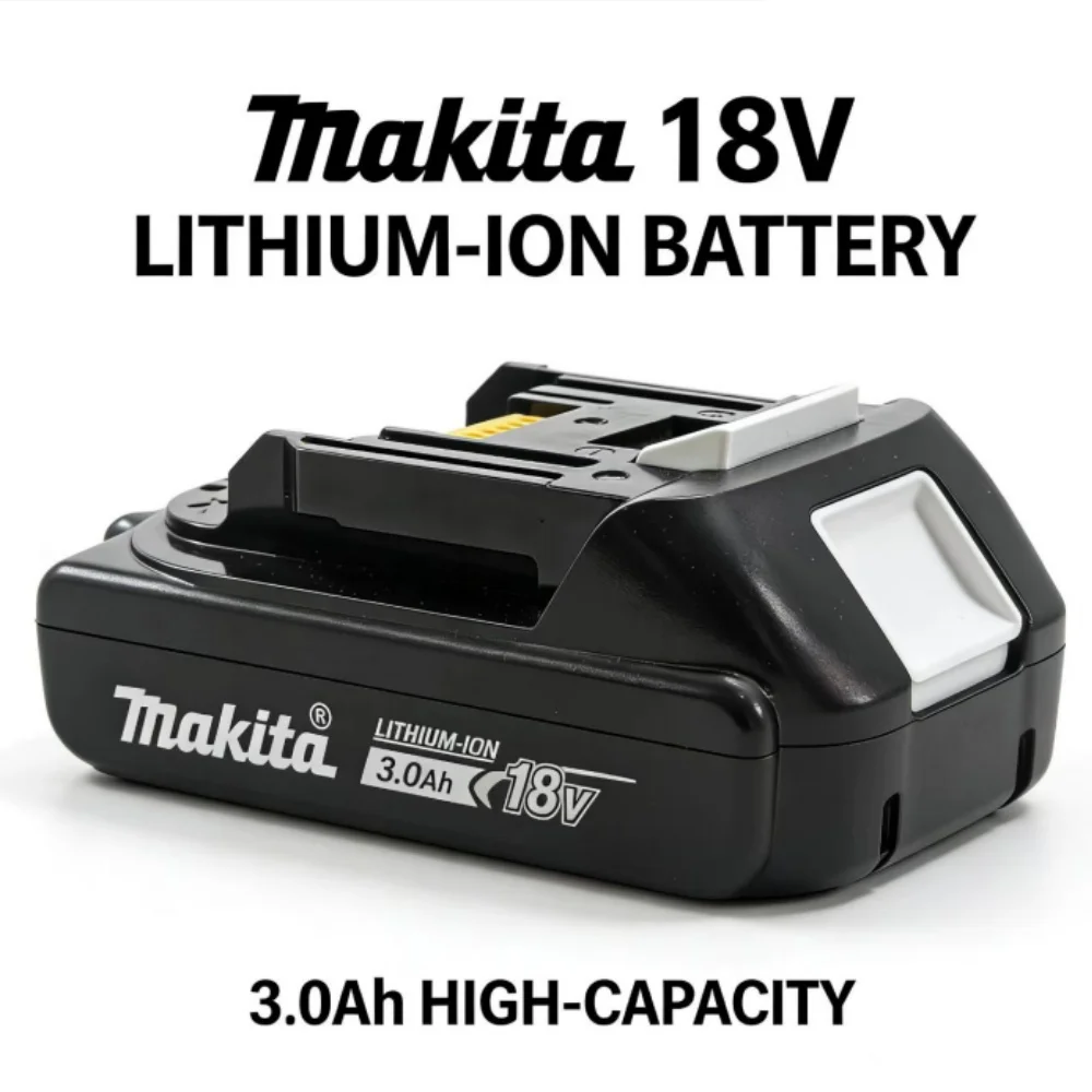 

Makita Original 18V 3.0Ah Battery BL1830B BL1850B BL1850 BL1840 BL1860 BL1815 Compatible Lithium Replacement Power Tool 3000mAh