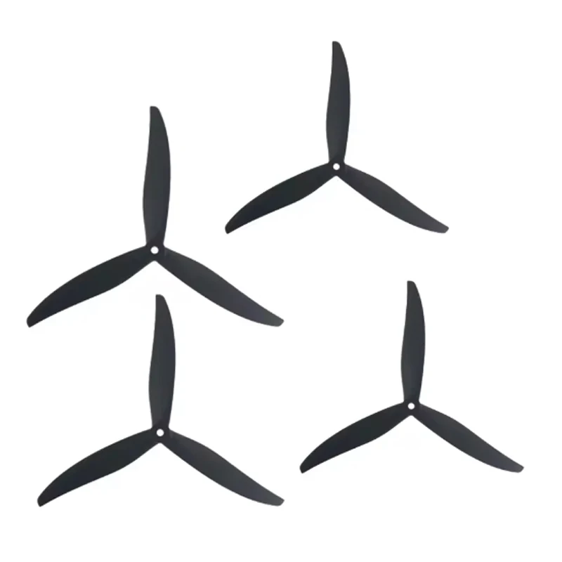 2Pair (2CW+2CCW)8X4X3 8inch 3 Blade/Tri-Blade Black-Glass Fiber Nylon Propeller 8inch 9inch FPV Freestyle Drone Parts