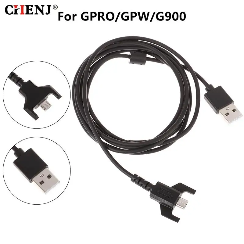 로지텍 G900 G903 G703 G 프로 무선 게이밍 마우스용 내구성 있는 USB 충전 마우스 케이블, 직조 와이어, 180cm, 1.8M