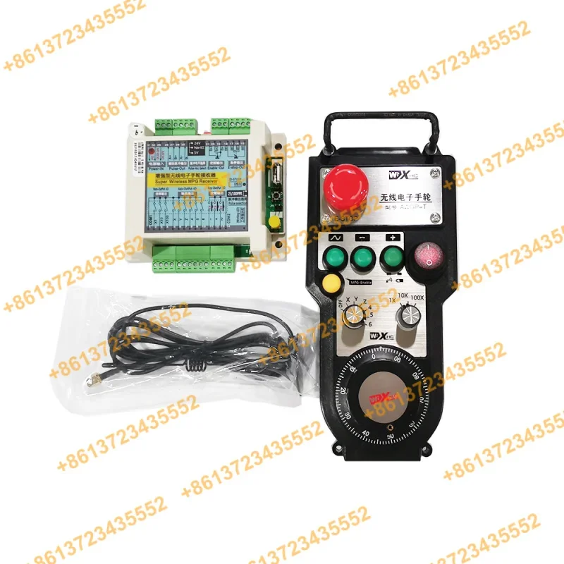 Xhc easy to use CNC mpg with e-stop 6 axis wireless handwheel pendant manual pulse generator