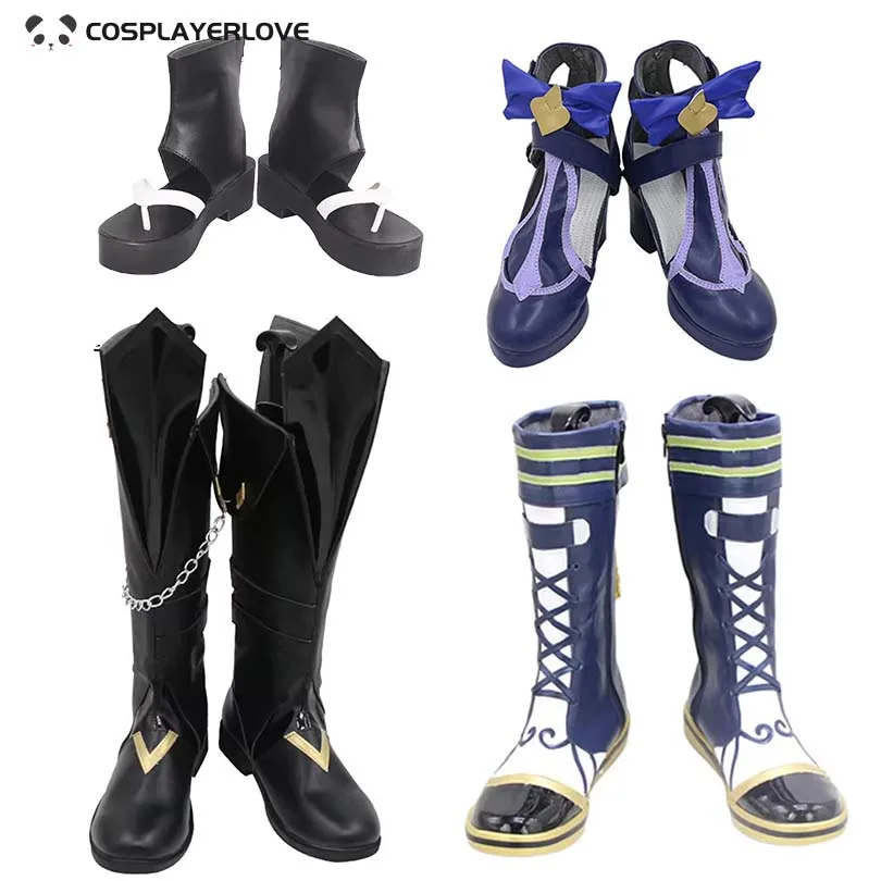 Genshin Impact Kaedehara Tighnari Tartaglia Fischl Queen of the True Dream of the polar night Cosplay  Shoes Boots Custom