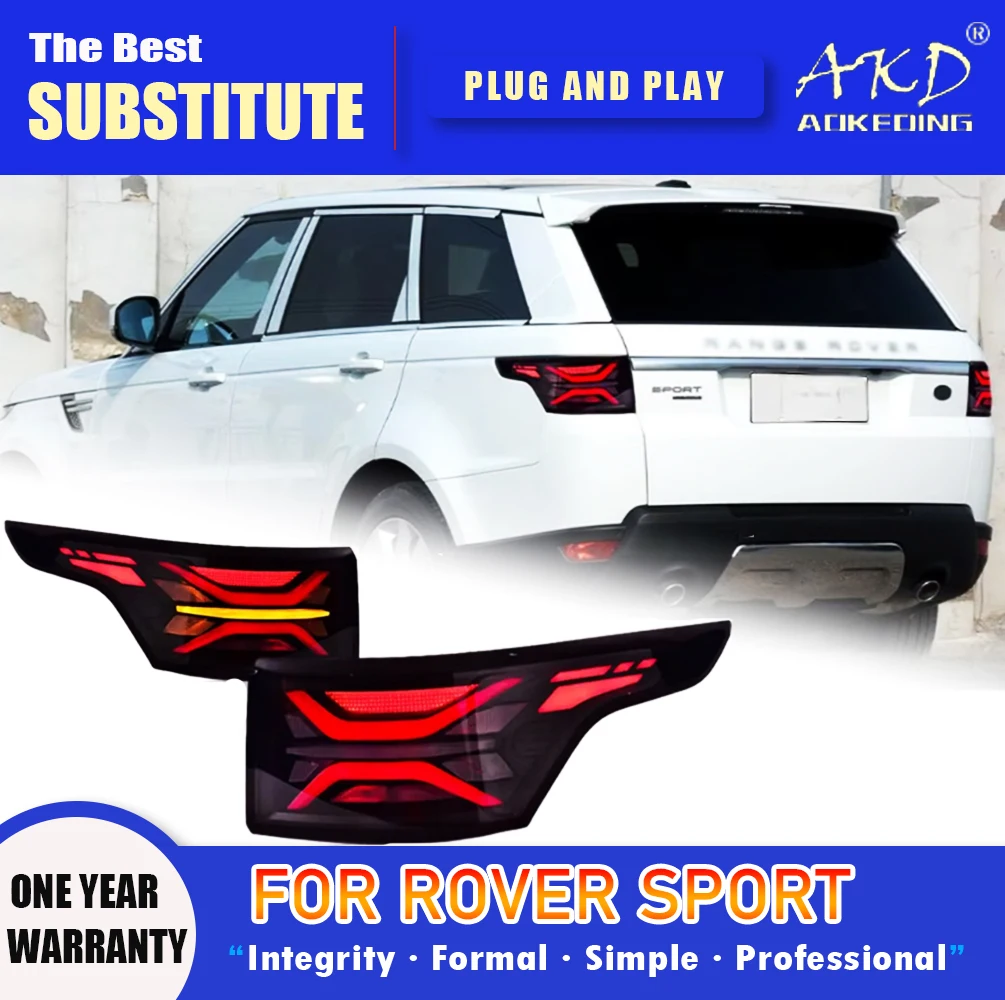 

AKD Tail Lamp for Range Rover Sport LED Tail Light 2012-2022 Range Rover Sport Rear Fog Brake Turn Signal Automotive Accessories