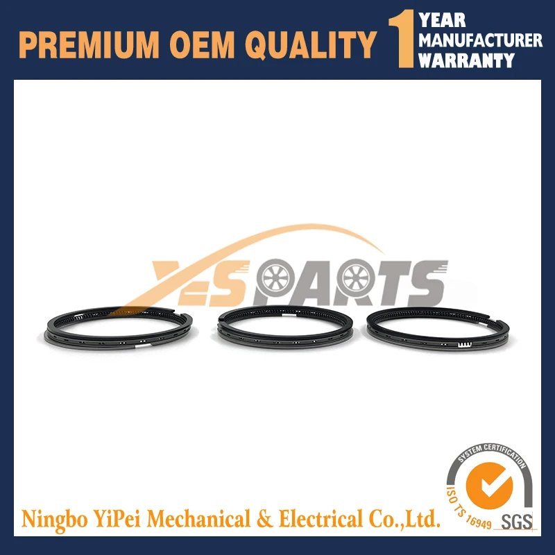 

3 pcs Piston Ring For Yanmar 3TNC80 3TNC80L STD 80mm (For One Engine)