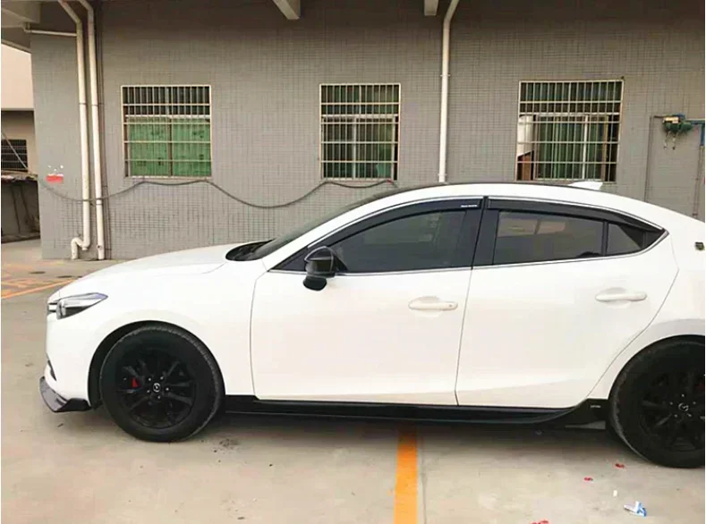 Fits For Mazda 3 Axela 2014 2015 2016 2017 2018 2019 High Quality 2Pcs/1Set ABS Paint Side Skirt Body Kit Protector Cover