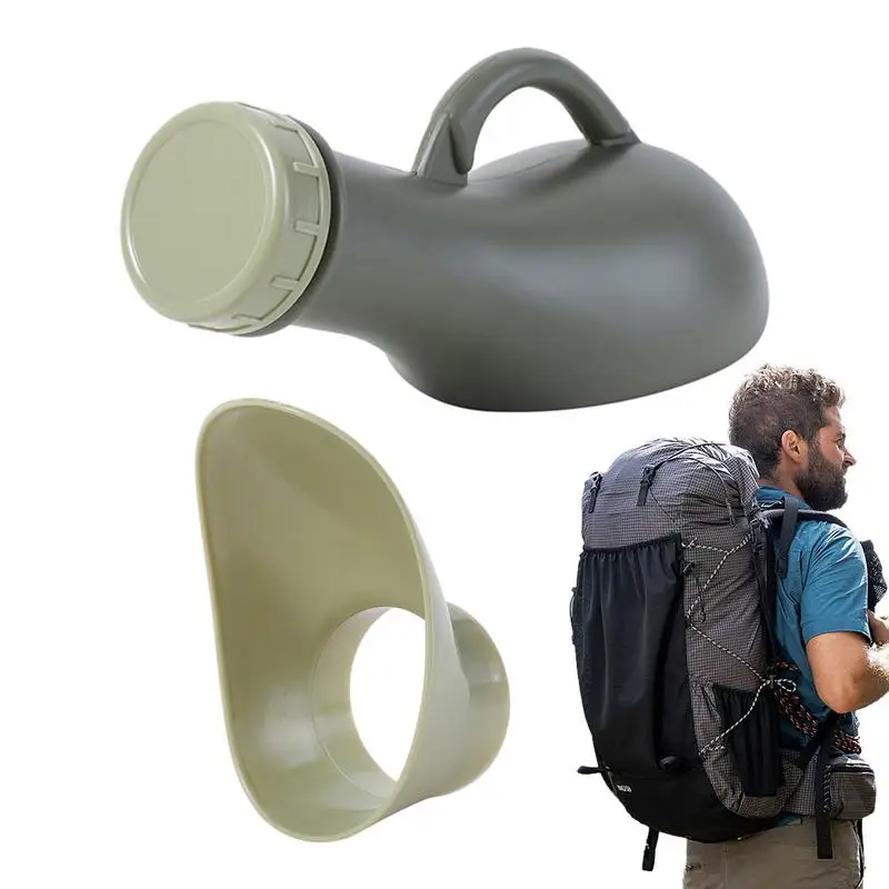 Portable Urinal 1000ml Spill Proof Pee Container With Lid Anti-Tip Handheld Potty Pee Bottles For Traffic Jams Hiking Camping