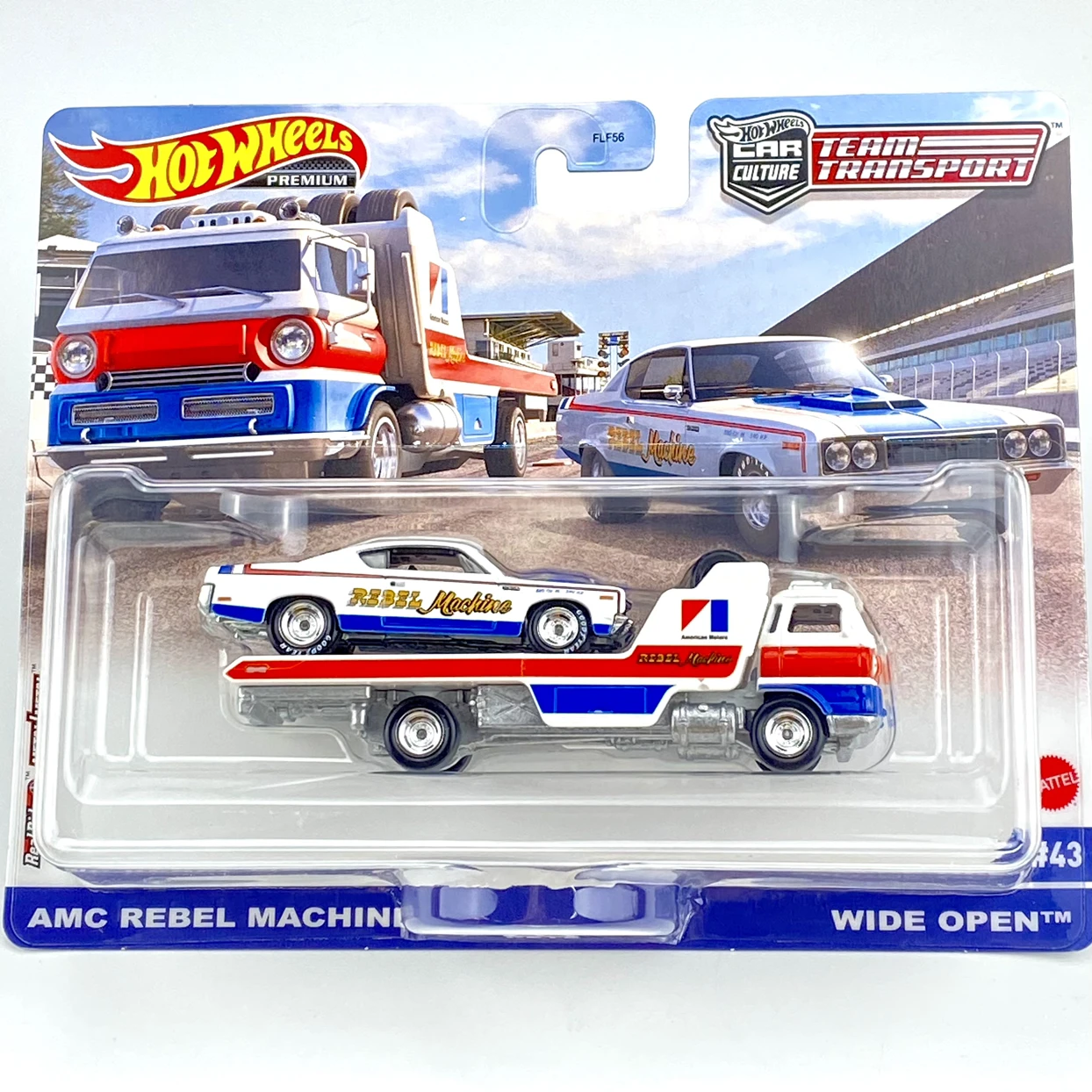 Hot Wheels 1/64 Team Transport Cars  REBEL MACHINE & WIDE OPEN  Car Culture Collection Metal Diecast Model Vehicles FLF56