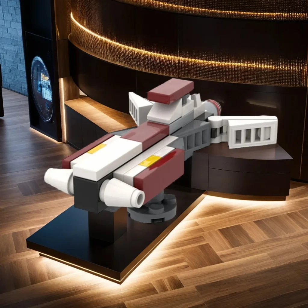 

42 Pcs Mini Scaled Republic Pelta-class Medical Frigate Star Batter Custom MOC Creation Building BlocksToys Gift