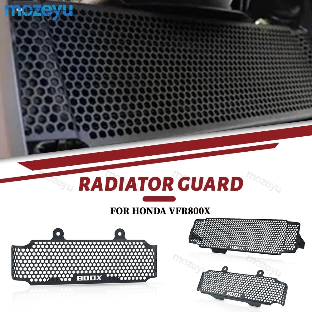 

For Honda VFR800X VFR 800 X Crossrunner 2015-20 2021 Motorcycle Oil Cooler Guard Upper Lower Radiator Grille Protector Cover Set
