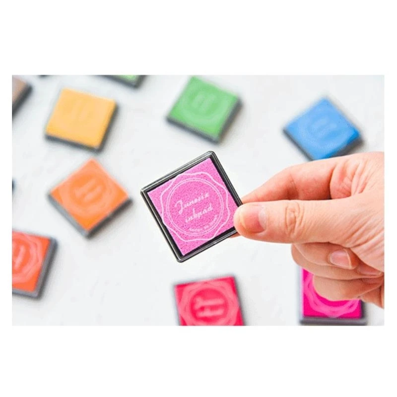 W89C 20 Farben Craft Tintenstempelpolster Pigment Inkpad für DIY Craft Scrapbooking Fingerfarbe Tintenkissen Set Set