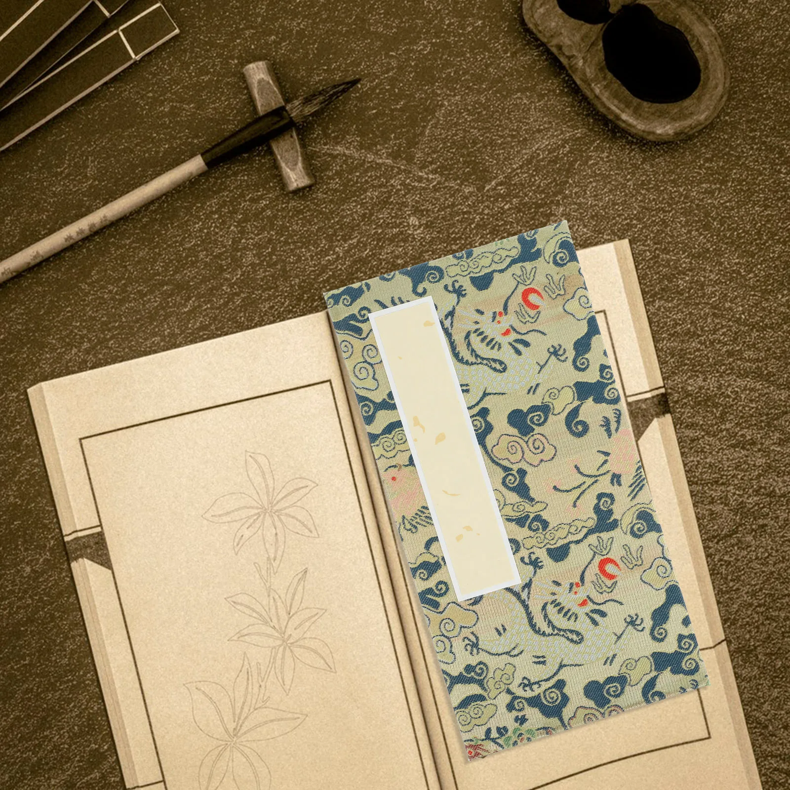 ورق الخط الصيني كتاب شوان فارغ قابل للطي عتيق فني للكتابة وممارسة الرسم ملحق ورق الخط #5