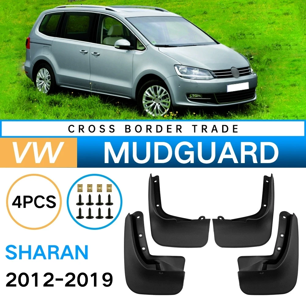 

4PCS Front Rear Wheel Mudguards For Volkswagen Sharan 2012-2019 Sedan Touring Splash Guards Fender Mud Flaps Car Accessories
