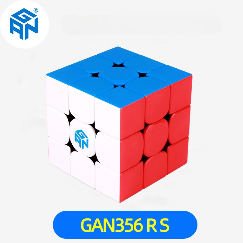 

GAN 3x3 Cube GAN 356 RS 2 Speed Cube Stickerless 3x3 Speedcube 3x3x3 Professional Magic Cube Puzzle Toys for Children