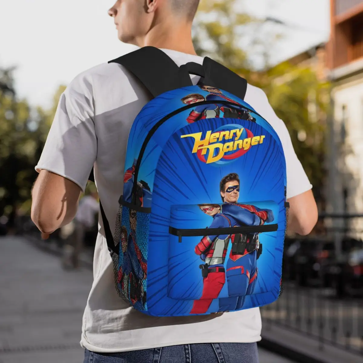 Henry Danger Backpack Daypack Large Capacity Children BookBag School Bag Shoulder Bags for Men Women