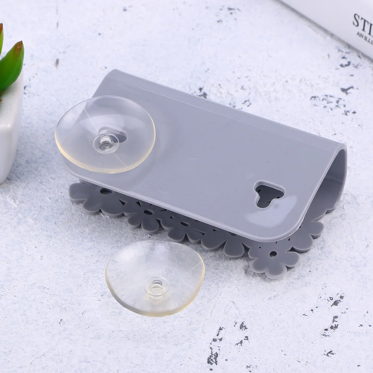 

Sponge Holder Drain Rack Grey Pp Sink Organizer Suction Cup Dishwashing Brush Storage Kitchen Faucet Space Saver Tool