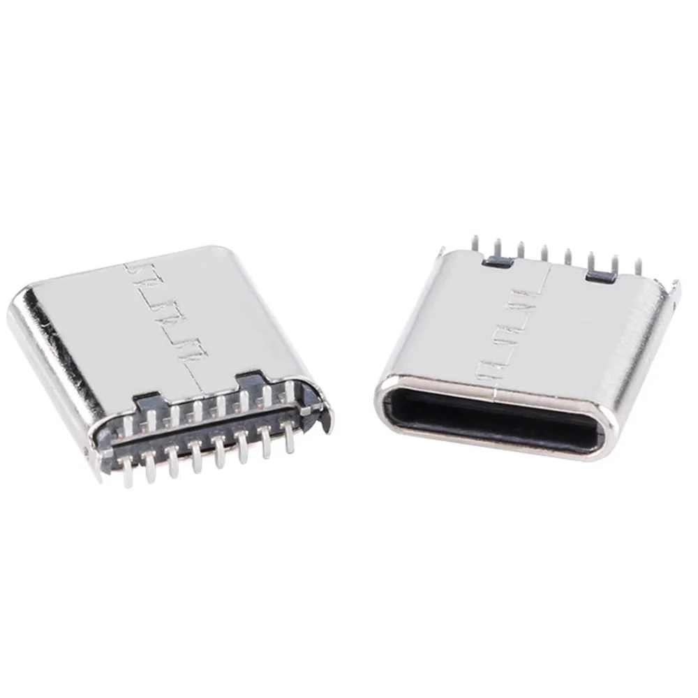 1-10pcs 16Pin USB Type C Connector แนวตั้ง SMT อินเทอร์เฟซชายปลั๊กชาร์จพอร์ตเชื่อมต่อ 16P Type-C แจ็ค
