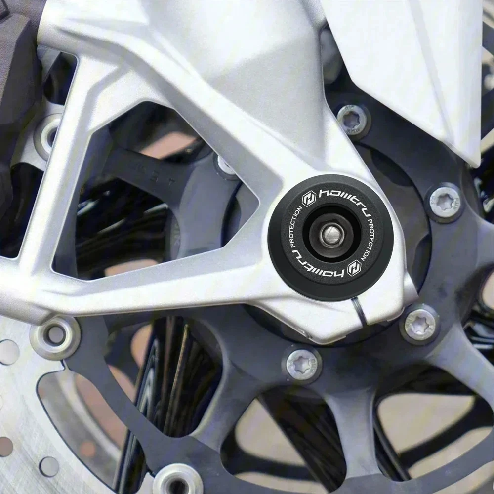 ل BMW S1000R S1000RR M1000RR 2013-2023 / S1000XR 2020-2023 المحور الأمامي الخلفي شوكة تحطم المتزلجون غطاء الوسادة عجلة دراجة نارية