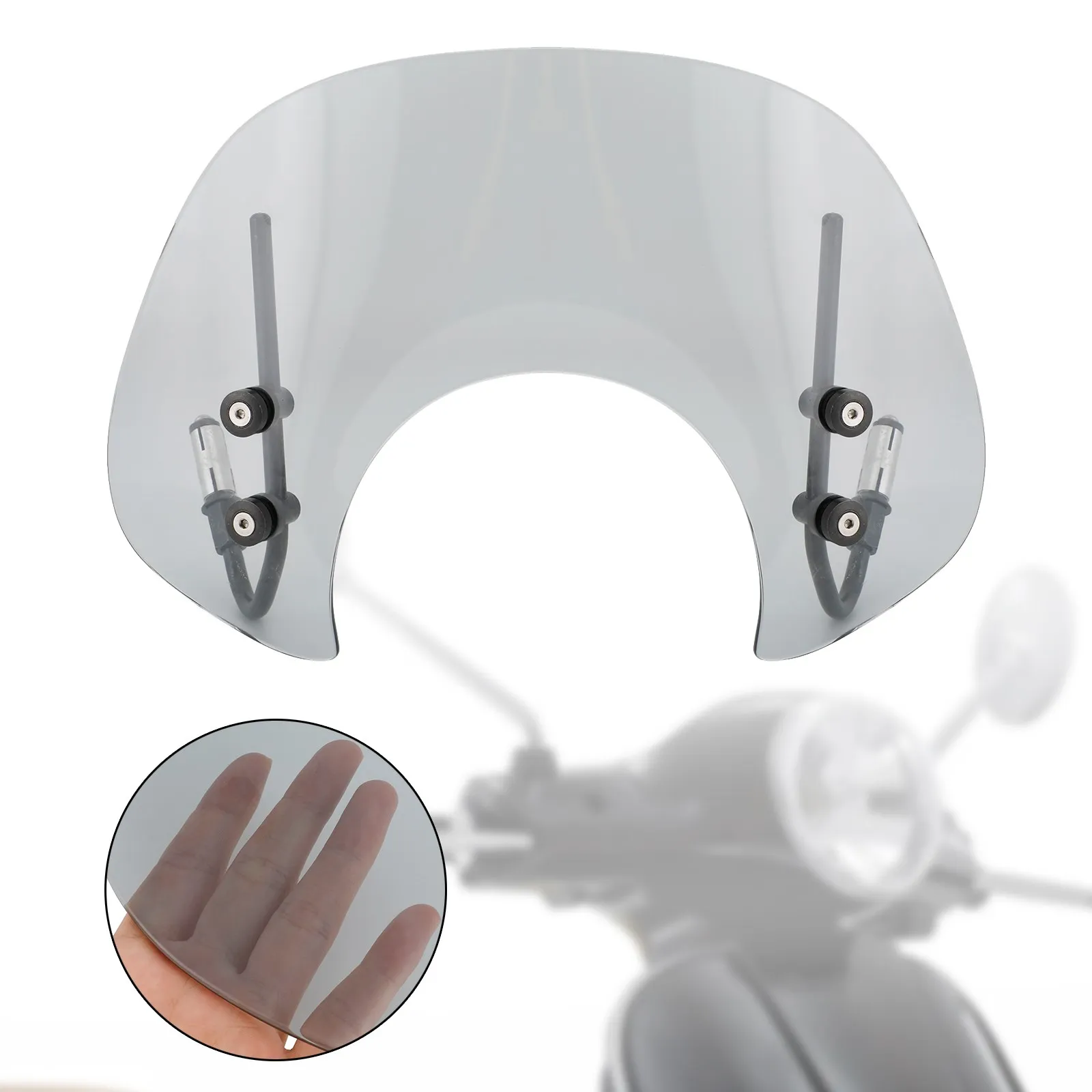 Artudatech Short Windshield WindScreen fit for Vespa Primavera 150 2014-2021