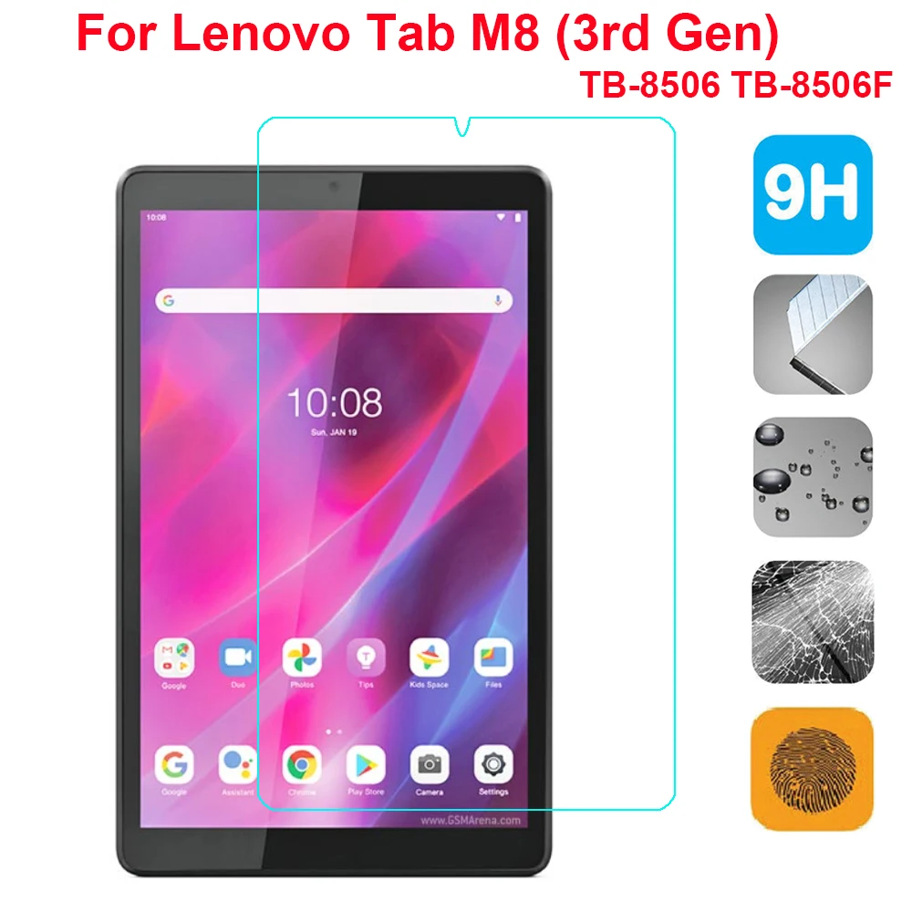 

9H Tempered Glass For Lenovo Tab M8 (3rd Gen) TB-8506 TB-8506F 8.0" Screen Film for Lenovo Tab M8 8.0" Glass Film