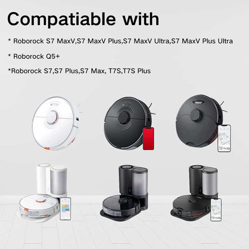 مرشح فرش ممسحة منصات ل Xiaomi Roborock S7 Maxv/ S7 Maxv Plus/ S7 Maxv Ultra/ S7 Pro Ultra/ S7/ S7 + أجزاء الملحقات