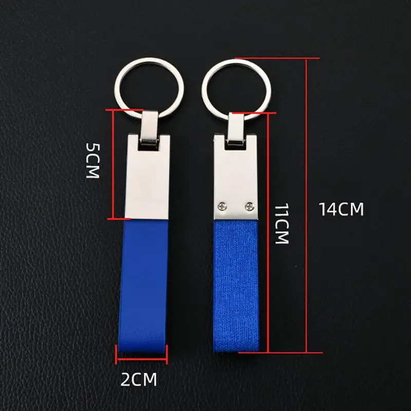 1 Stück Schlüsselanhänger Personalisierter Metall-Leder-Schlüsselring Auto-Zubehör Geschenk – Detail 8