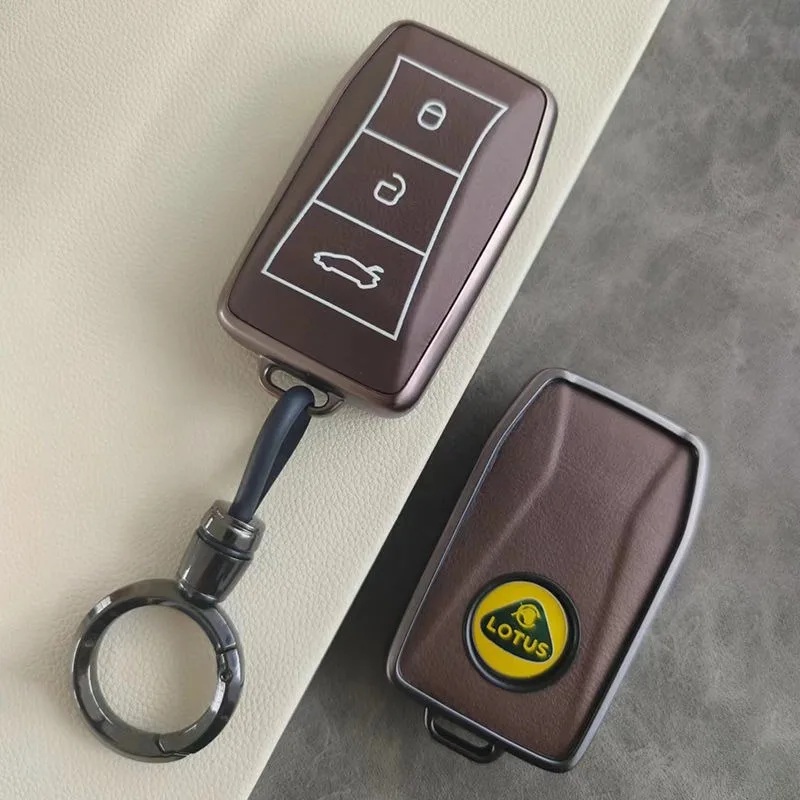 Caso chave do carro para Lotus EMIRA Inteligente Keyless Remote, Capa de Proteção Bag, Shell Keychain, Anel Titular Fob, Auto Acessórios