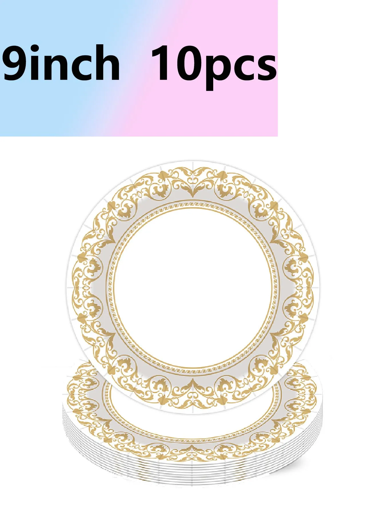 Classic Plate Theme Birthday Party Party Supplies Disposable Paper Plates Paper Cups Paper Towels Camping Travel Essential