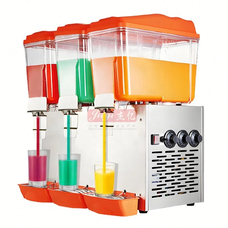 

Professional Manufacturer Three Containers Stirring And Spraying Type Beverage Dispenser Automatic Drink Dispenser Machine