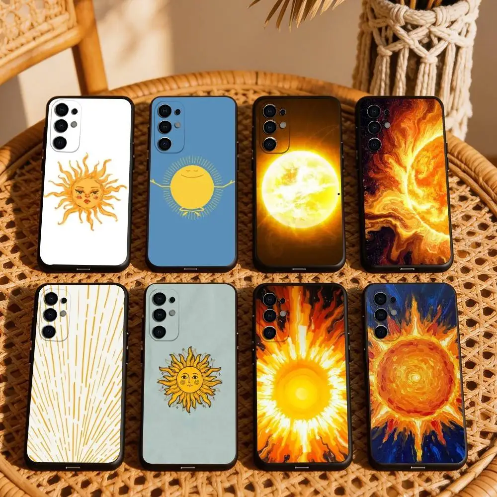 

A-Abstract sun picture Phone Case For Samsung S25,S24,S21,S22,S23,S30,Ultra,S20,Plus,Fe,Soft Silicone Black Cover