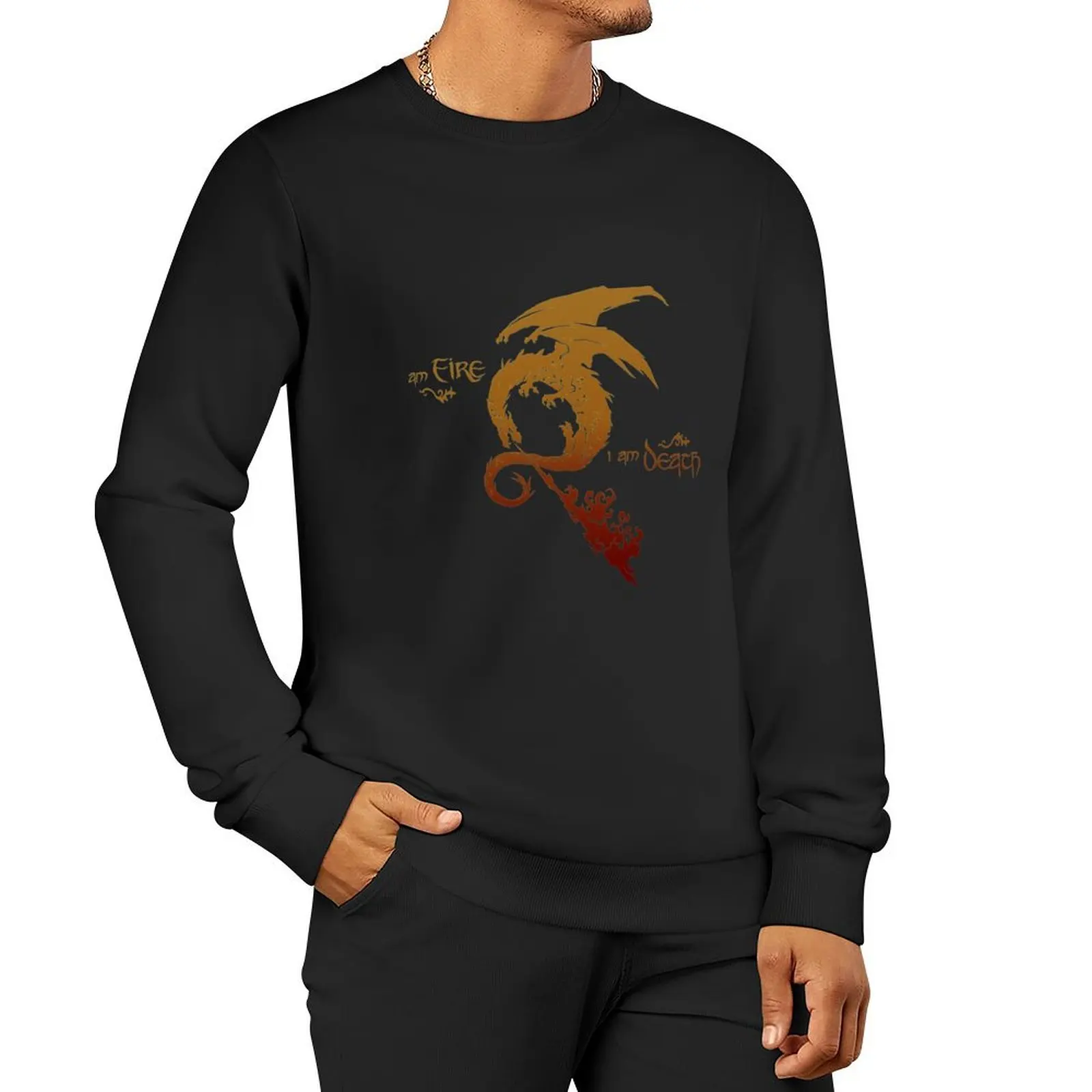 Smaug The Dragon Essential . Pullover Hoodie japanese style tracksuit sports sweatshirt man