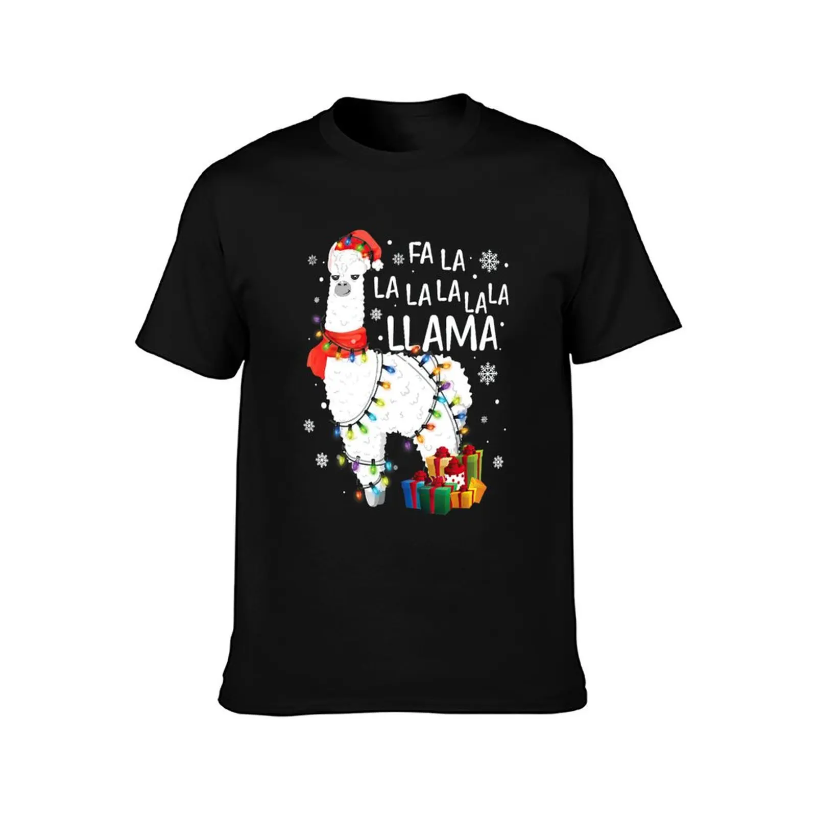 Fa La La Llama Funny Christmas Gift Christmas Lllama Lover T-Shirt Quick Dry Fishing T-Shirt