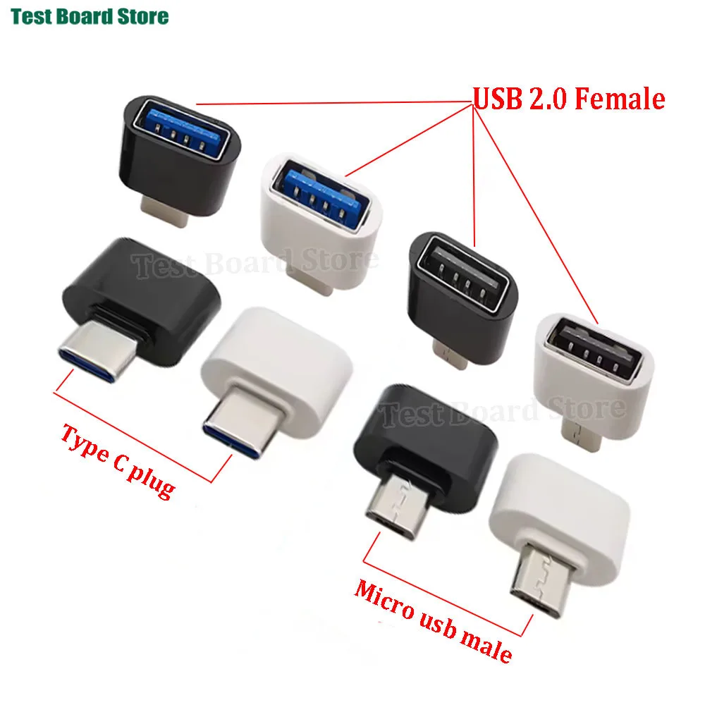

5/10Pcs USB Type C Plug to USB 2.0 Female to Micro USB Male OTG Adapter Converter OTG Cable Connector For Mouse Keyboard U Disk