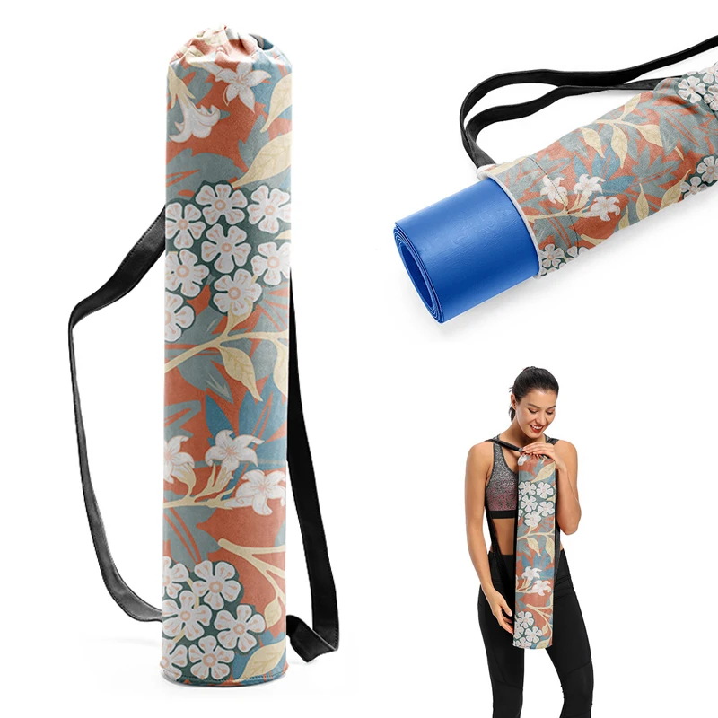 NEW Printed Yoga Mat Bag Gym Mat Case for Women Men Pilates Fitness Exercise Pad Easy Carry Yoga Backpack Dance Sports Yoga Bags