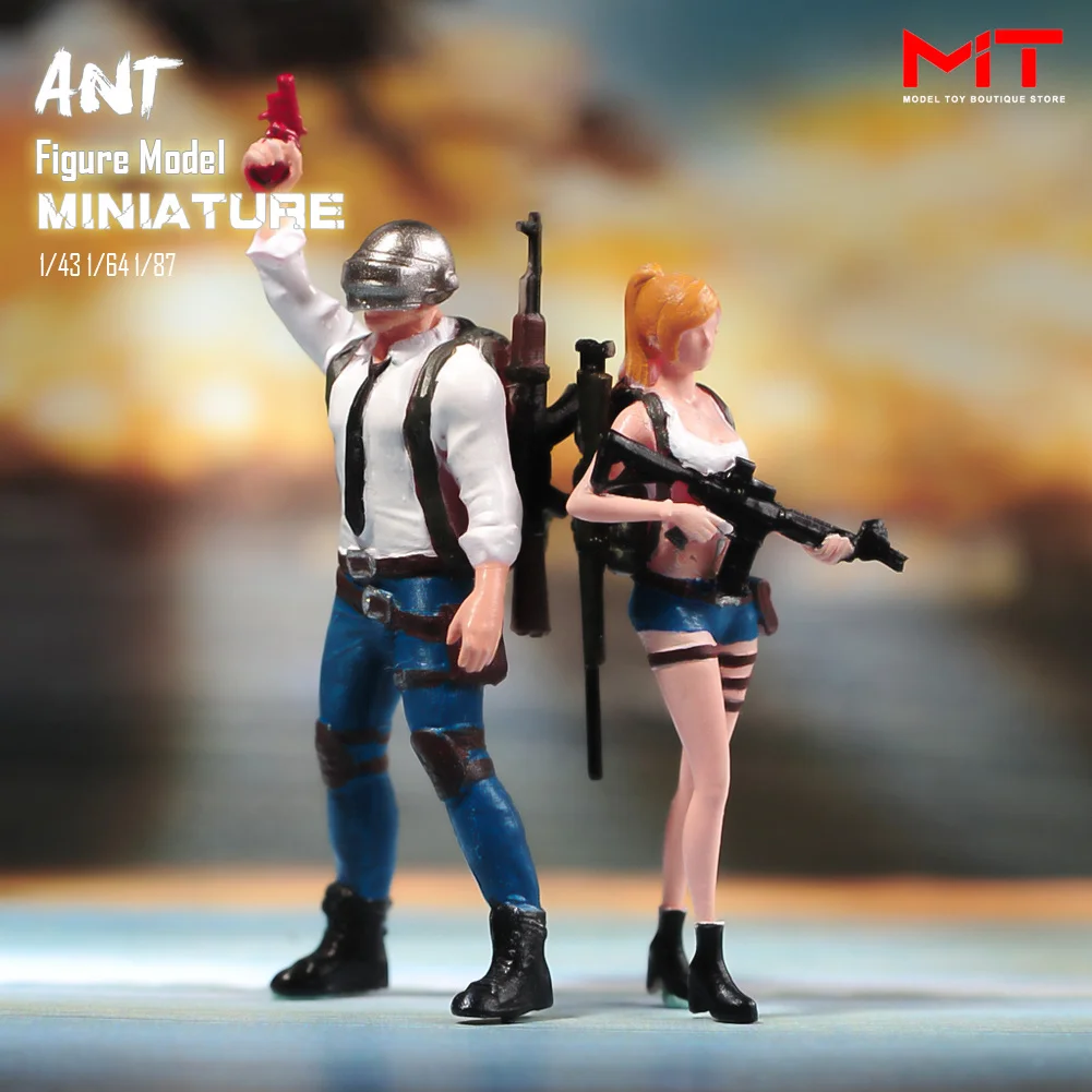 Miniatures Figurine 1/87 1/64 1/43 1/24  Game Characters Army Male Female Scene Painted/Unpainted Figures Model Creative Props