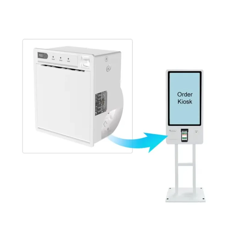 80mm Embedded Panel Thermal Receipt Printer EP-380C With Cutter for Queuing ATM Payment Kiosk
