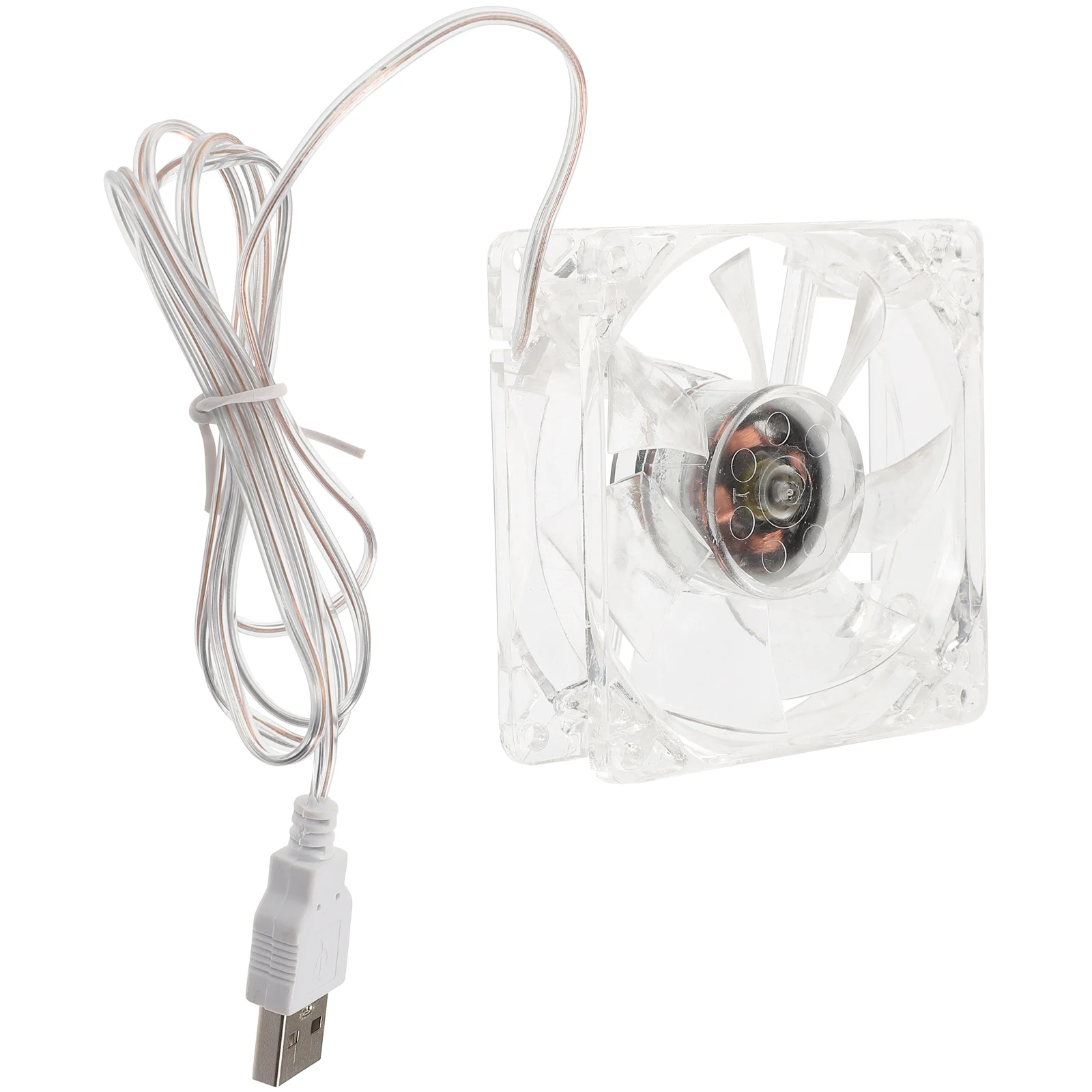 

Acrylic Cage Fan Transparent Pet Hamster Cooling Portable Practical Fans for Compact