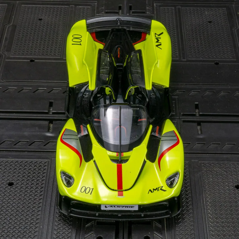1:32 Aston Martin Valkyrie alloy racing model car ornaments acousto-optic pull back toy car gift rich details good quality