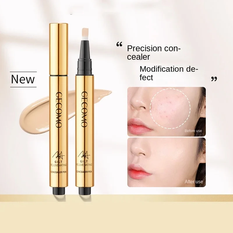 GECOMO Concealer Facial Foundation Liquid Dark Eye Circle Concealer Pen Spot Acne Perfect Skin Care Makeup Beauty Cosmetics 3.5G