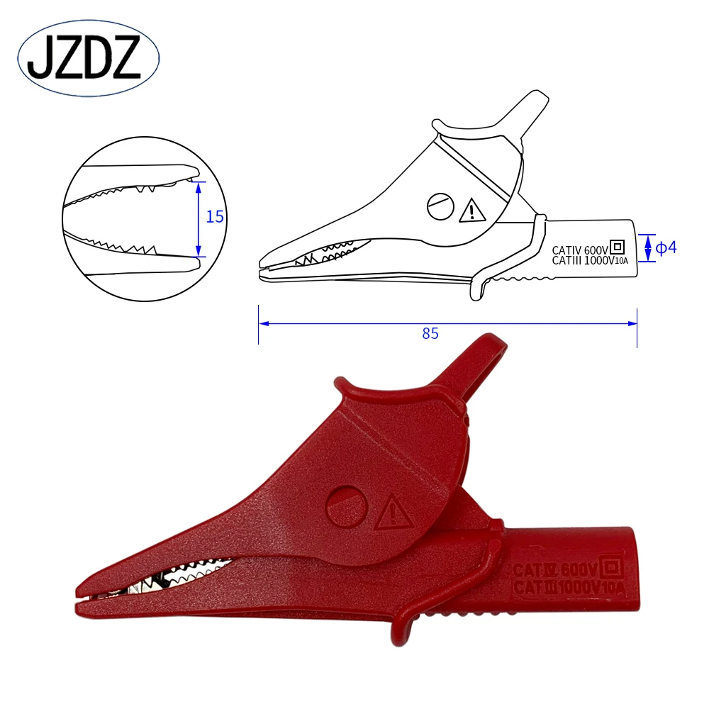 JZDZ 23pcs Multimeter Test Leads Kit with Digital Electrical Test Probes Set with Alligator Clips Test Hook Flexible Wire