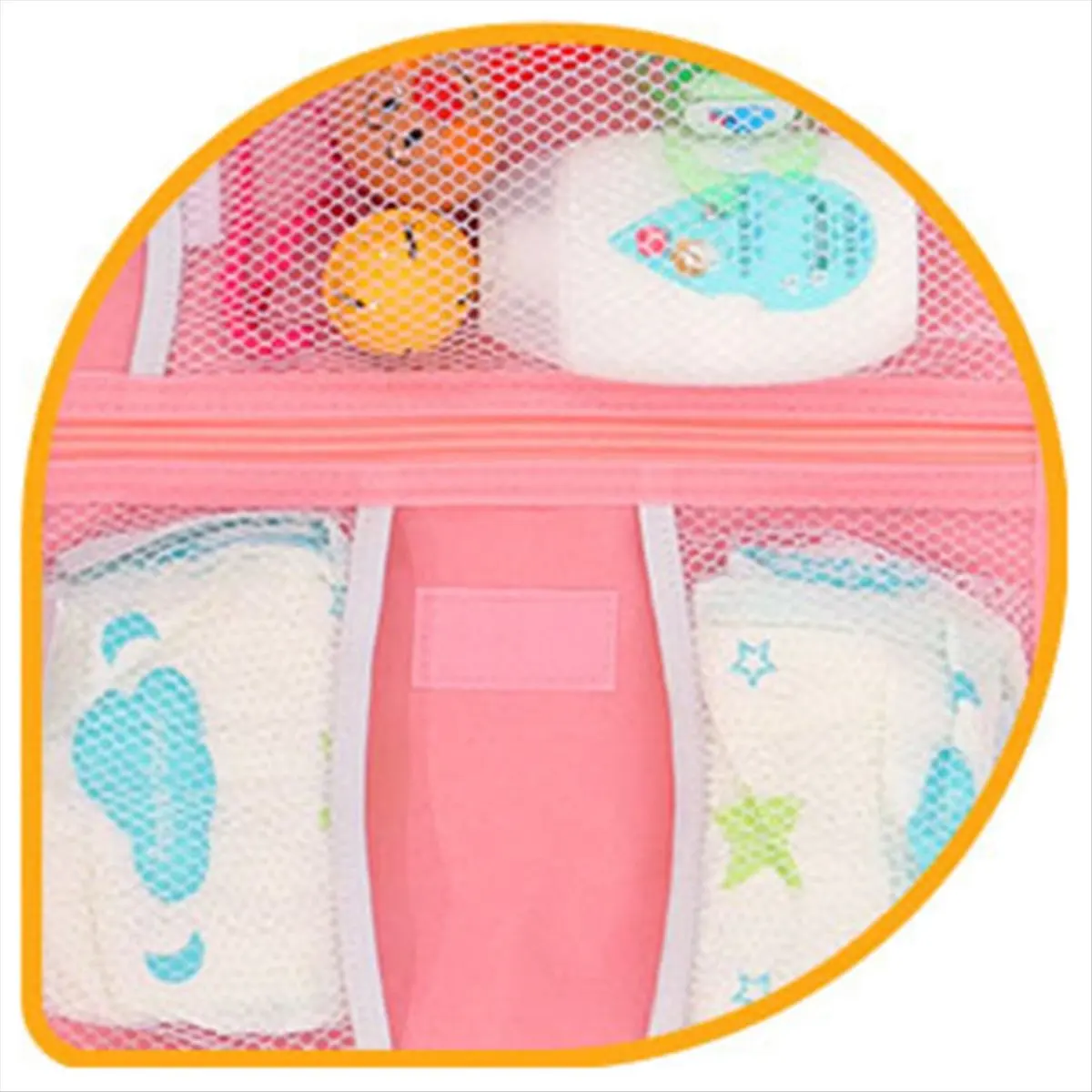 وسادة تغيير الحفاضات المحمولة حقيبة سفر لتغيير حفاضات الأطفال مع جيب مناديل سجادة تغيير الحفاضات المحمولة طقم سفر للرضع #1