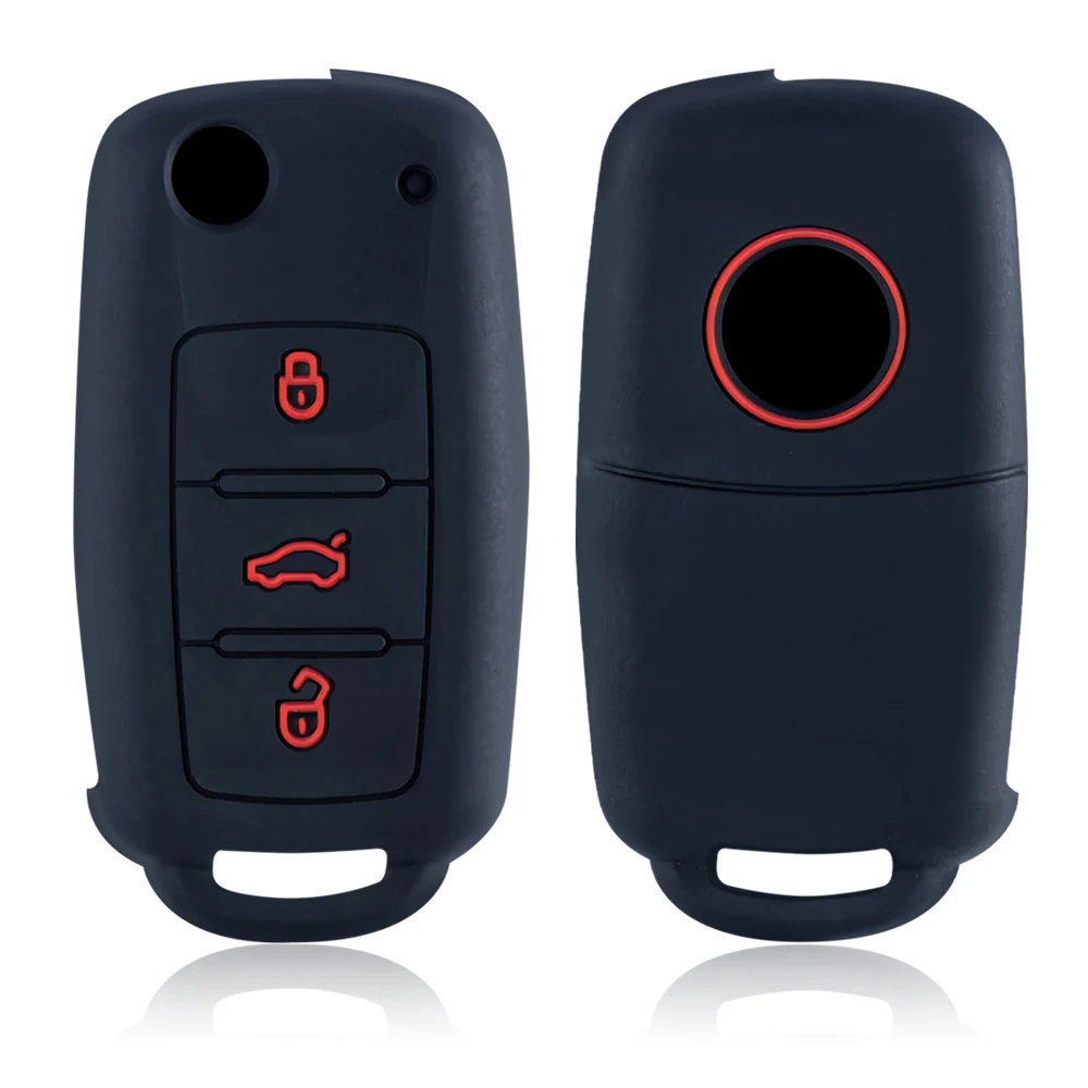 Nova capa de silicone proteger escudo chave do carro para volkswagen polo passat b5 golf 4 5 6 mk5 mk6 eos bora beetle tsi acessórios