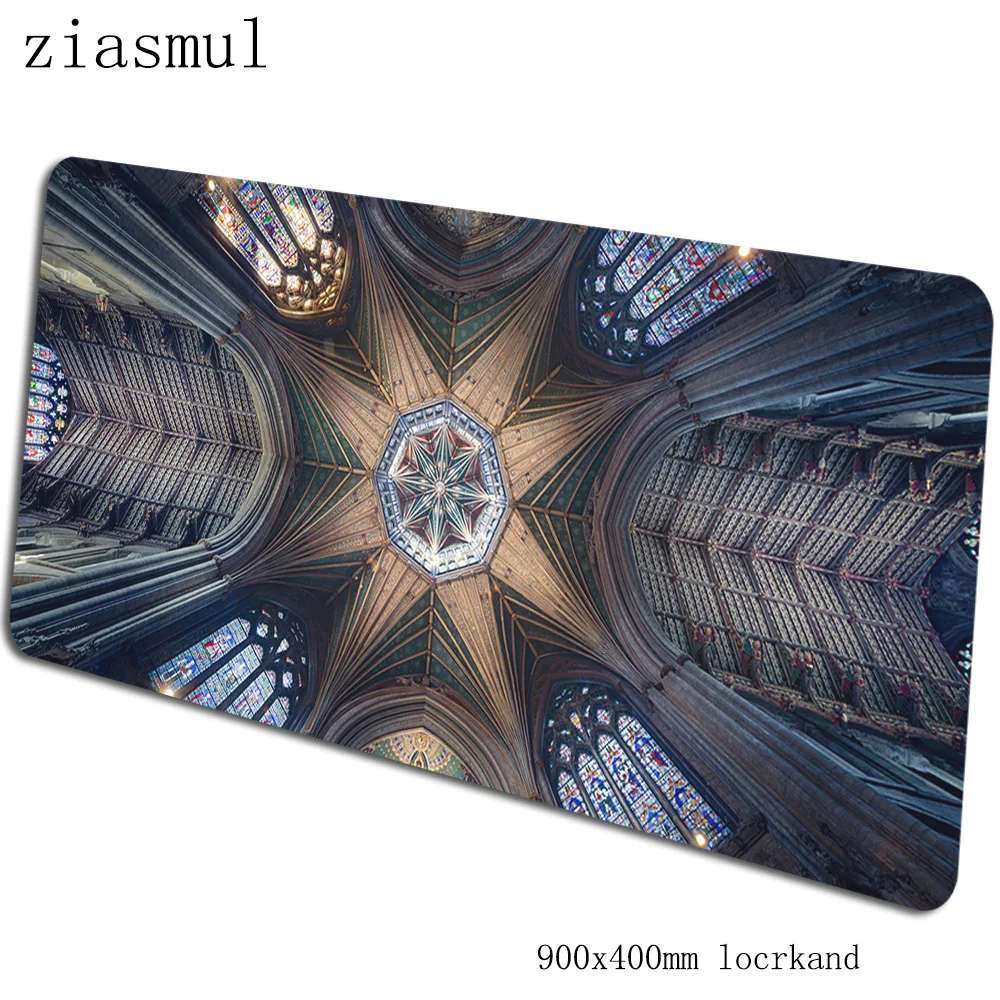 Cathedral mouse pad 90x40cm mousepads cheapest gaming mousepad gamer HD print personalized mouse pads keyboard pc pad