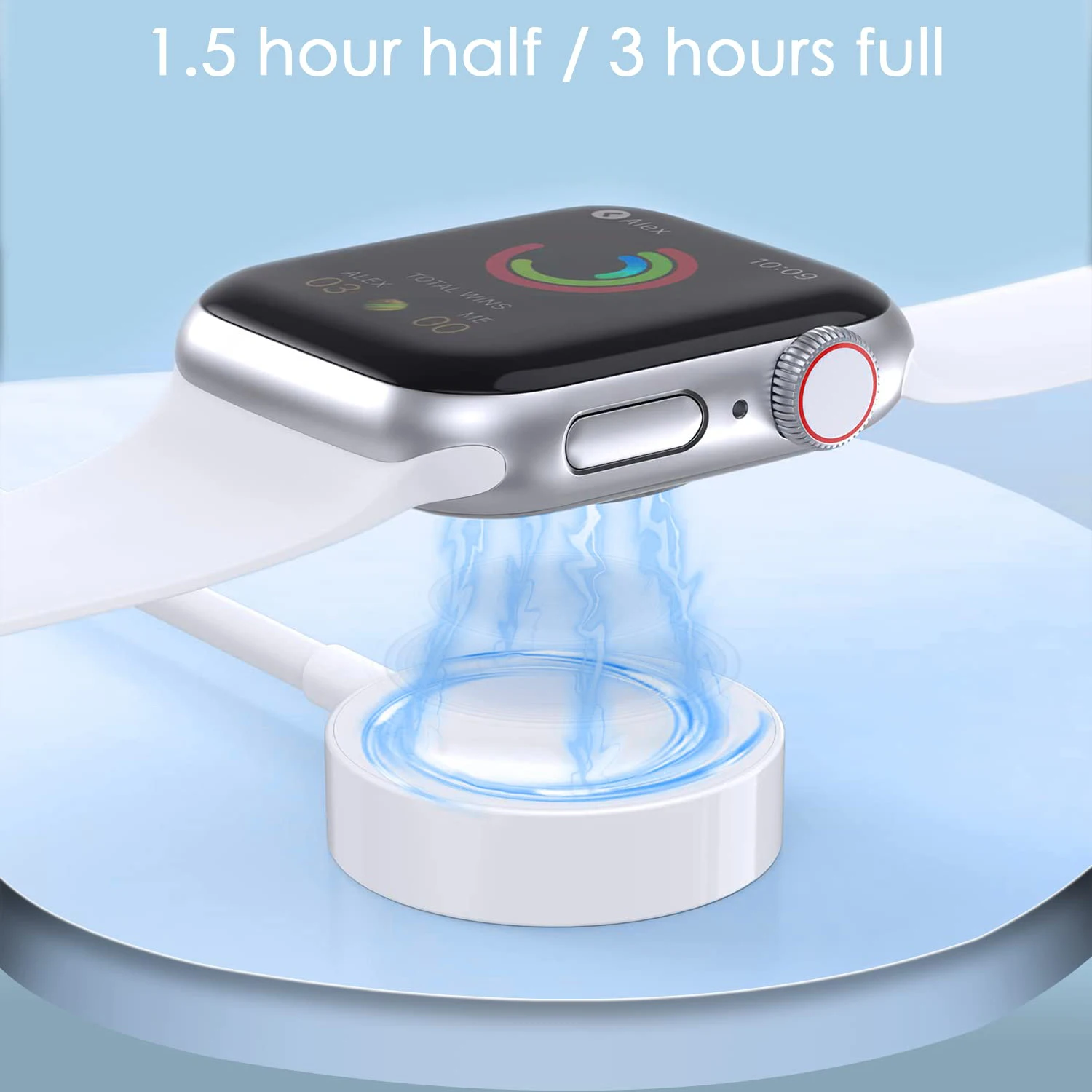 Watch Charger for iWatch Portable Wireless Charging Cable Accessories Compatible with Apple Watch Series SE/8/7/6/5/4/3/2/1