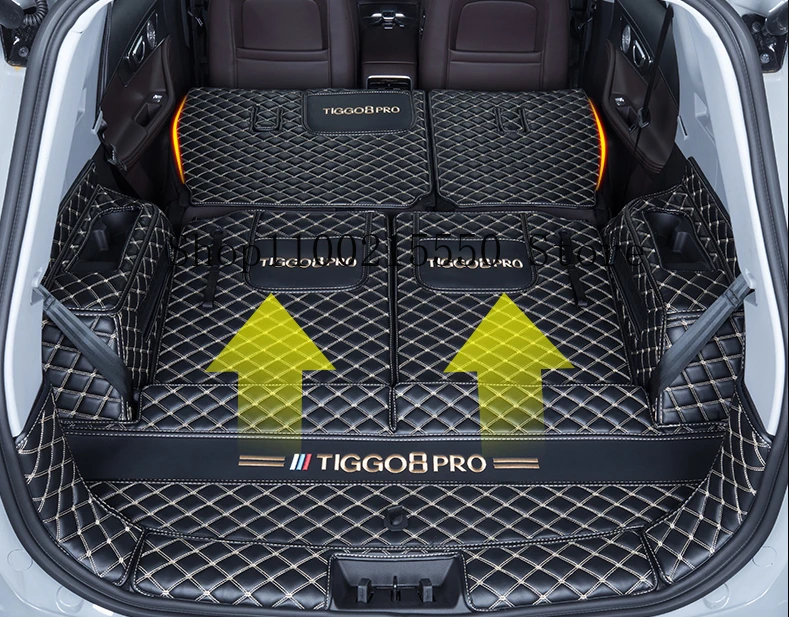 

Кожаный Прочный Коврик для багажника Chery Tiggo 8 Pro MAX 2022-2024, коврики для багажника, задняя пленка, аксессуары для украшения интерьера