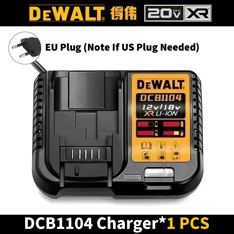 DeWALT XR 100% Original Battery 18V/20V/60V 2Ah 5Ah 6Ah 9Ah DCB200 DCB202 DCB205 DCB206 DCB209 DCB609 Power Tool with Charger image 3