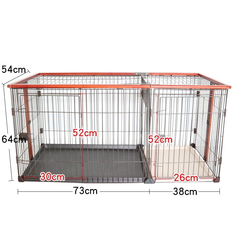 Dog cage dog kennel with toilet separation Teddy Bomei small and medium sized dog pet indoor fence fence isolation door