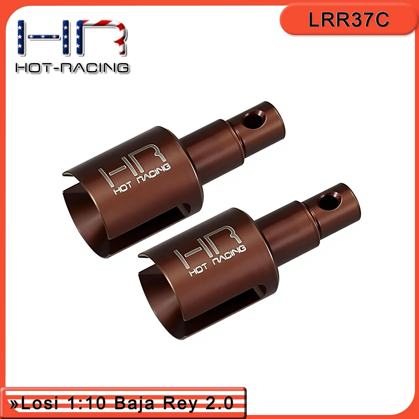 HR Losi 1:10 Baja Rey 2.0S2 verenstaal differentieelbeker vorkvervanging # Los232013