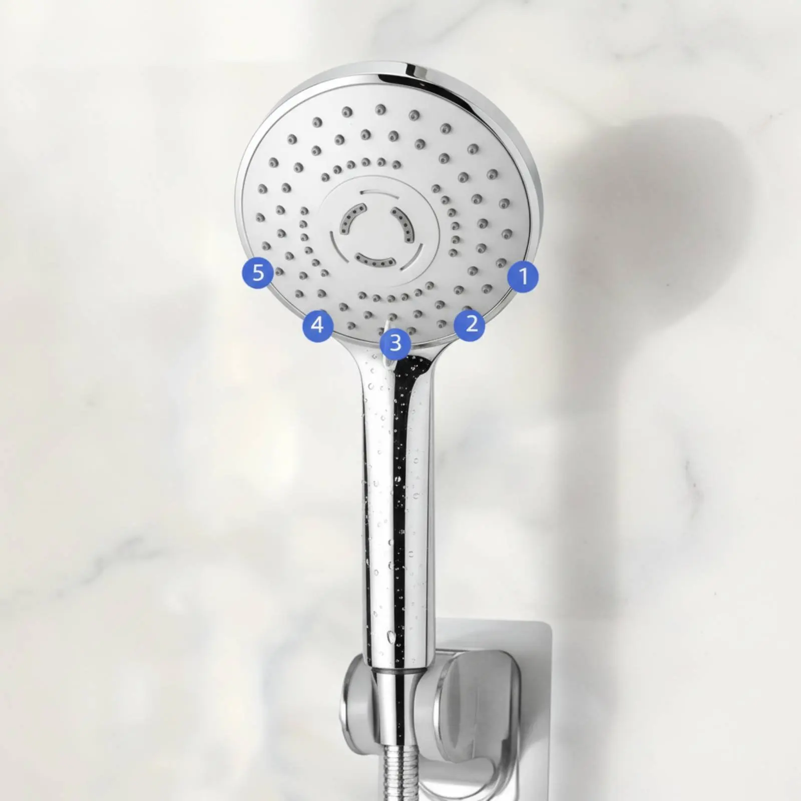

Shower Head with Extension Extension Water Saving Square Shower Head System Bathroom Fixture Stainless Steel All Metal